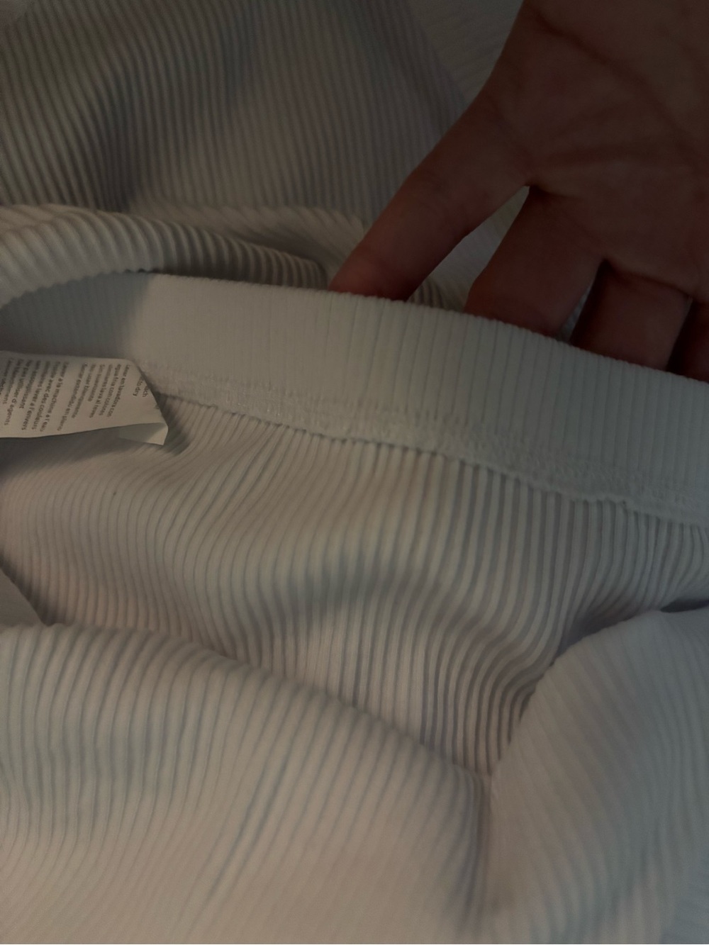 Fabletics White Ribbed Muscle Tank - Picture 4 of 5